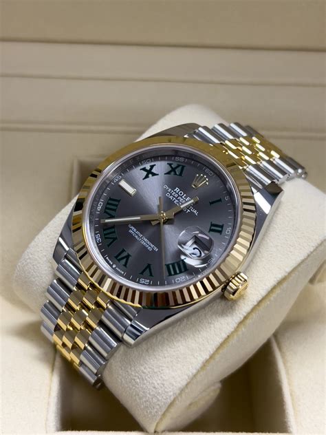 rolex datejust 41 two tone wimbledon|rolex datejust 41 nuovo.